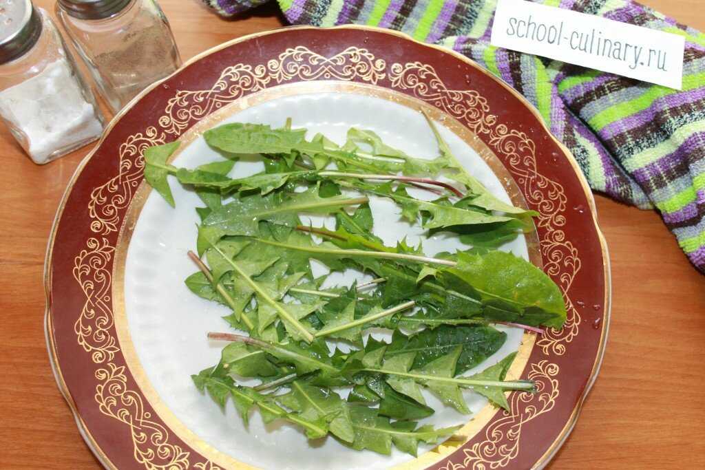 Салат из листьев одуванчика - польза и вред, рецепты