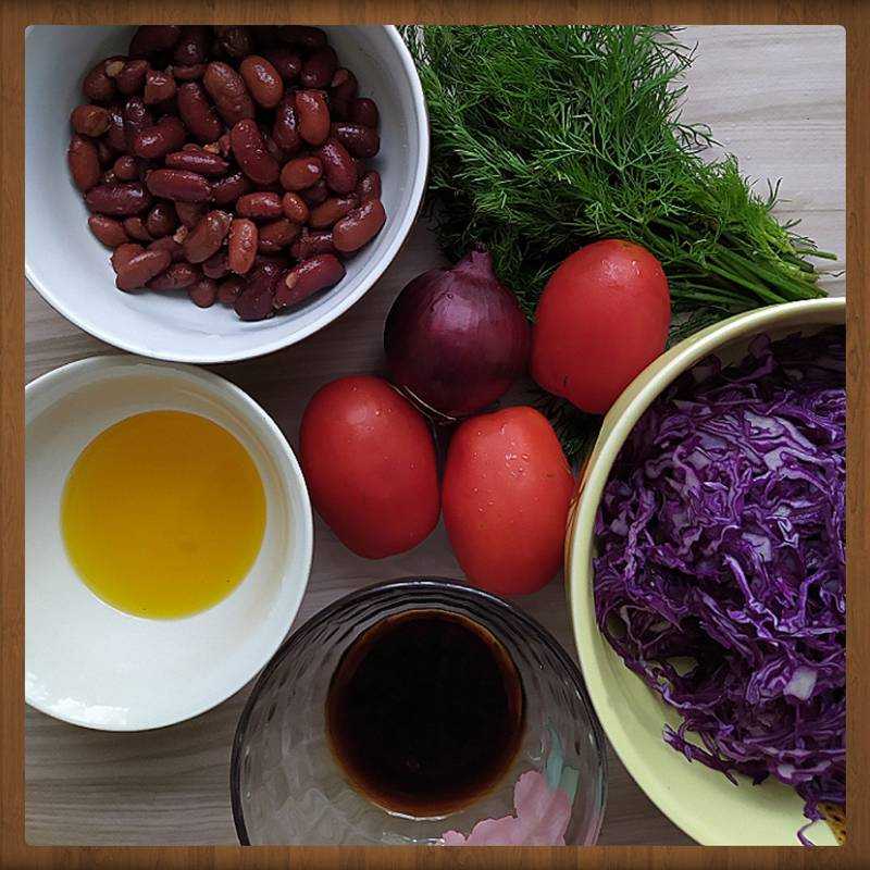 Салат с красной фасолью: рецепты с фото пошагово