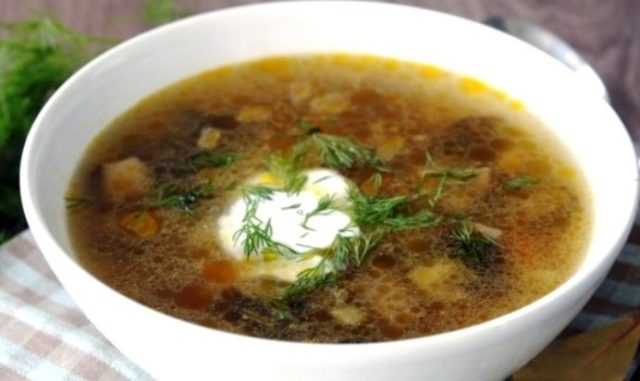 Сытный мисо суп с грибами шиитаке
