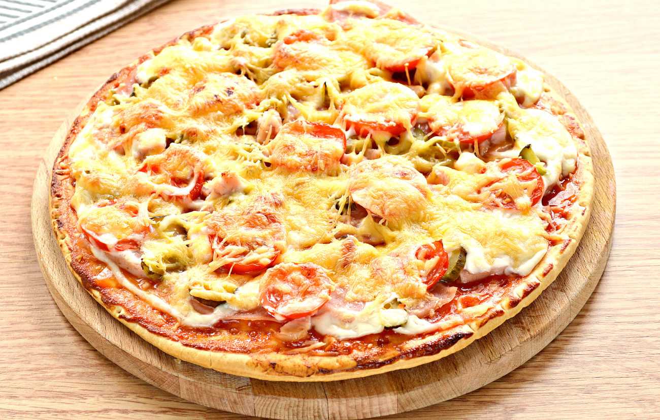 пицца грибная с ветчиной рецепт фото 119